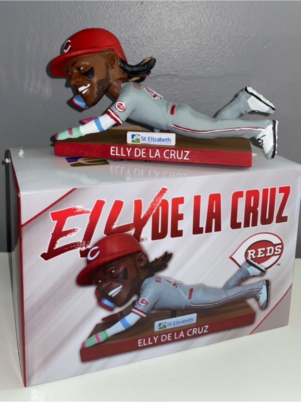 Elly De La Cruz Cincinnati Reds Bobblehead - Red & Gray